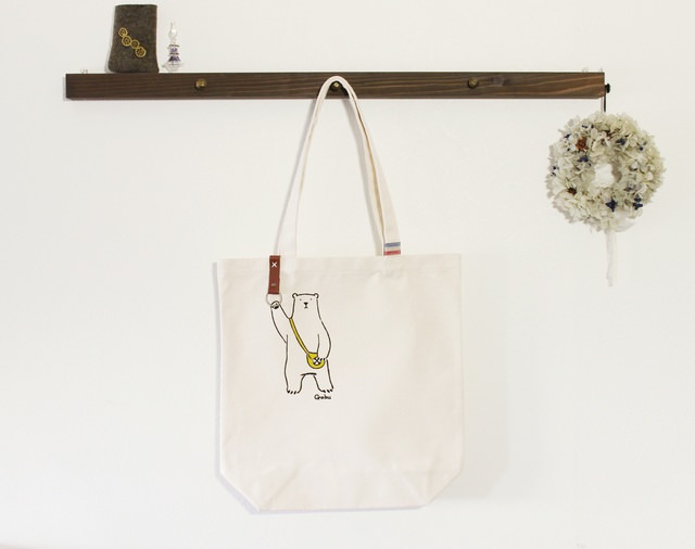 おでかけ動物バッグ：白くま